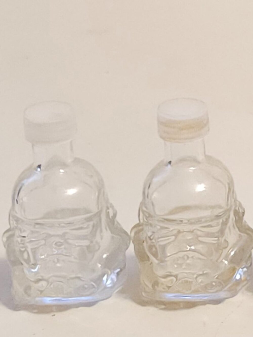 Star Wars Stormtrooper Mini Glass Decanter Bottles Coffee Syrup Empty x 4